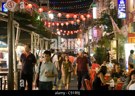 Chinatown Food Street [aka Smith Street] - al Fresco Essen Stockfoto