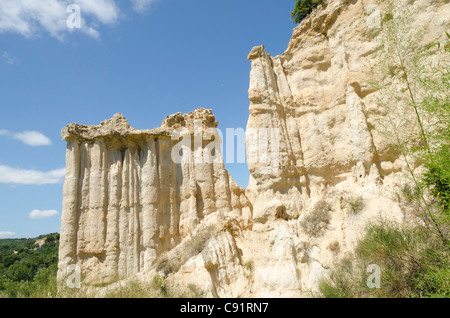 Website der Organe in Ille Sur Tet in Frankreich, geologische erosion Stockfoto