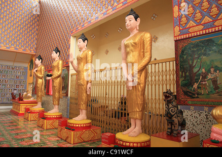Wat Chaiyamangkalaram Wat Chaiya Mangkalaram ist der größte thailändische buddhistische Tempel in Penang. Es heißt oft, den Tempel des Stockfoto