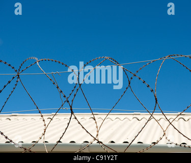 Robben Island Weg von der Küste von Cape Town-Südafrika war zuvor ein Gefängnis, wo politische und allgemeine Gefangene waren Stockfoto