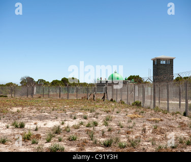 Robben Island Weg von der Küste von Cape Town-Südafrika war zuvor ein Gefängnis, wo politische und allgemeine Gefangene waren Stockfoto