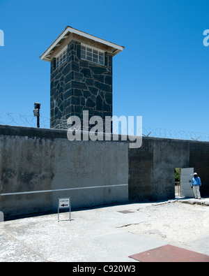 Robben Island Weg von der Küste von Cape Town-Südafrika war zuvor ein Gefängnis, wo politische und allgemeine Gefangene waren Stockfoto