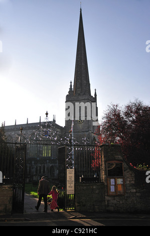 Die Pfarrei Kirche von St.Mary Jungfrau, Tetbury, Cotswold Bezirk, Gloucestershire, England, Vereinigtes Königreich Stockfoto