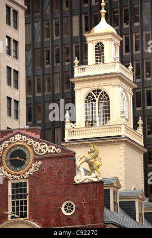 Das Old State House ist eine Sehenswürdigkeit in der Mitte des 18. Jahrhunderts in der Nähe der Waterfront und Regierungszentrum gebaut und ist ein Stockfoto