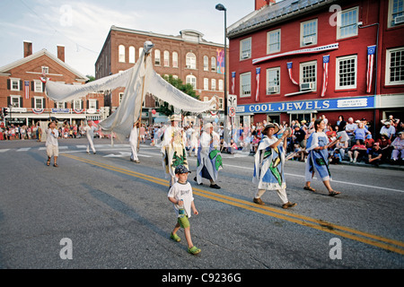 Brot & Puppentheater in Montpelier VT-parade Stockfoto