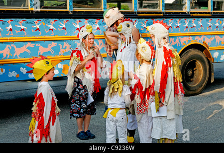 Brot & Puppentheater in Montpelier VT-parade Stockfoto