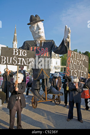 Brot & Puppentheater in Montpelier VT-parade Stockfoto