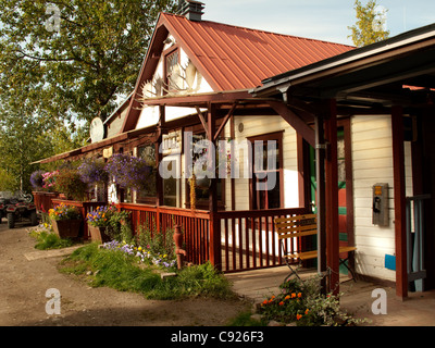 McCarthy Lodge in der Innenstadt von McCarthy, Wrangell-St. Elias Nationalpark & Preserve, Yunan Alaska, Herbst Stockfoto