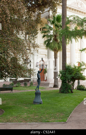 Chile, Santiago, Ex Congreso Nacional (ehemalige National-Kongress-Gebäude), jetzt Gehäuse Ministerium für auswärtige Angelegenheiten Stockfoto