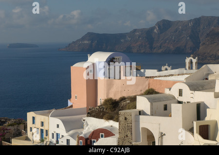 Dorf Oia auf Santorin, Griechenland Stockfoto