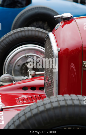 Der Alfa Romeo 8C Name wurde auf Straßenrennen und Sportwagen der 1930er Jahre verwendet. Der 8C bedeutet 8 Zylindern und bezog sich ursprünglich auf Stockfoto