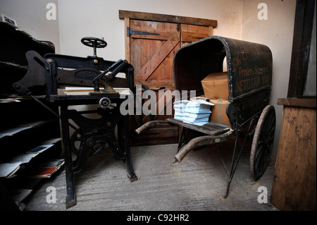 Die Shambles Victorian Village in Newent, Gloucestershire - ein Museum der Victoriana UK 2009 --Drucker drücken und Warenkorb. Stockfoto