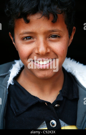 Porträt eines jungen Mannes der Beduinen, Petra, Jordanien. Stockfoto