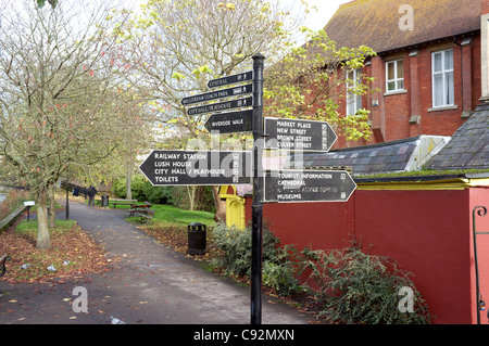 Salisbury Wiltshire UK post anmelden Stockfoto