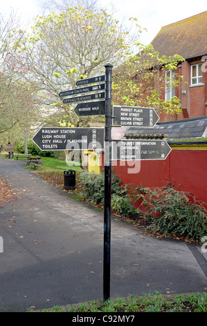 Salisbury Wiltshire UK post anmelden Stockfoto