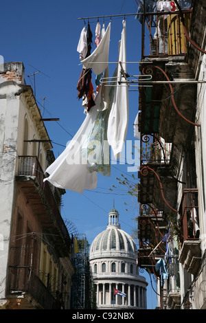 Nationalen Capitol am Paseo del Prado in Havanna, Kuba. Stockfoto