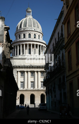 Nationalen Capitol am Paseo del Prado in Havanna, Kuba. Stockfoto