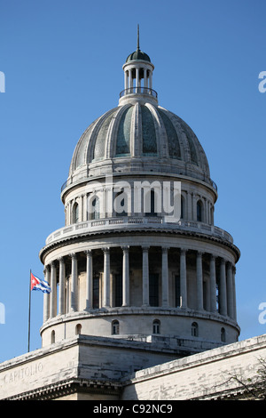 Kuppel des nationalen Capitol am Paseo del Prado in Havanna, Kuba. Stockfoto