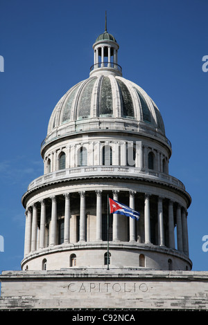 Kuppel des nationalen Capitol am Paseo del Prado in Havanna, Kuba. Stockfoto