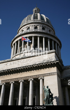 Kuppel des nationalen Capitol am Paseo del Prado in Havanna, Kuba. Stockfoto