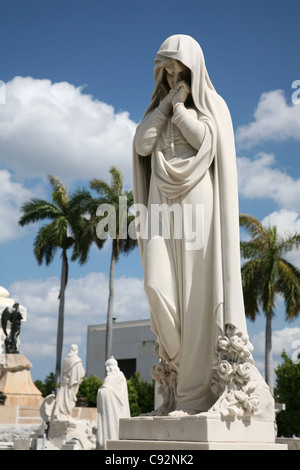Doppelpunkt-Friedhof in Havanna, Kuba. Stockfoto