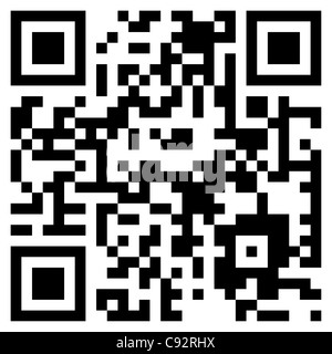 QR code schnelle Antwort Nidpor Matrix Code zwei dimensionale Barcodes Stockfoto
