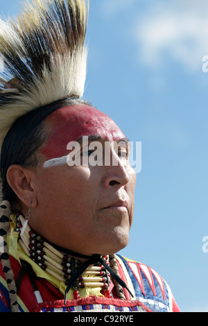 Scottsdale, Arizona - Teilnehmer in die Inter-Tribal Red Mountain Eagle Powwow statt bei der Pima-Maricopa inder Gemeinschaft. Stockfoto