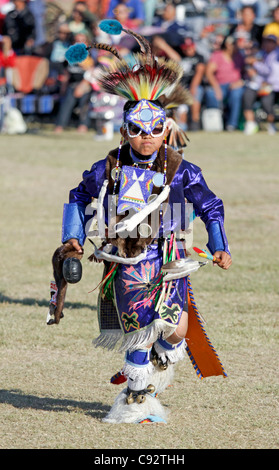 Scottsdale, Arizona - Teilnehmer in die Inter-Tribal Red Mountain Eagle Powwow statt bei der Pima-Maricopa inder Gemeinschaft. Stockfoto