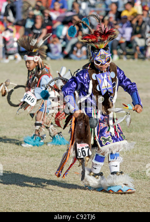 Scottsdale, Arizona - Teilnehmer in die Inter-Tribal Red Mountain Eagle Powwow statt bei der Pima-Maricopa inder Gemeinschaft. Stockfoto