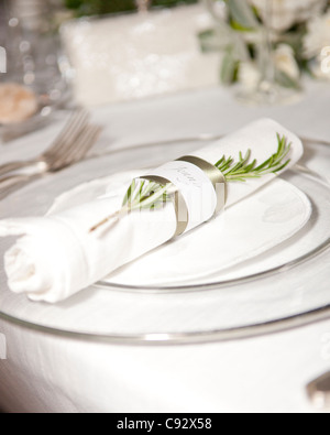 Es ist traditionell nach Hochzeiten für die Gäste eine oft formale Mahlzeit zusammen zu genießen. In Villa Catureglio in Borgo ein Mozzano Stockfoto