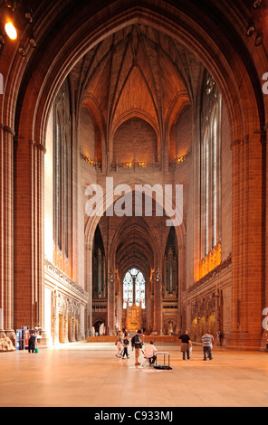 Liverpool Cathedral ist die anglikanische Kathedrale der anglikanischen Diözese von Liverpool. Stockfoto