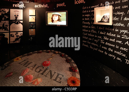 Im Beatles Museum in Liverpool, England Stockfoto