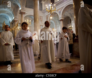 Sizilien, Italien, Westeuropa; Samstag Osterfeier in Trapani Kathedrale Stockfoto