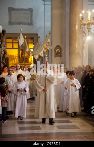 Sizilien, Italien, Westeuropa; Samstag Osterfeier in Trapani Kathedrale Stockfoto