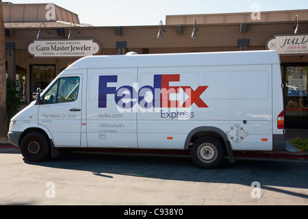 FedEx express van Stockfoto