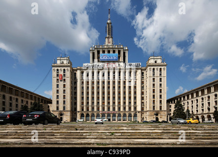 Casa Presei Libere ist ein Gebäude in Nord-Bukarest, Rumänien. Stockfoto