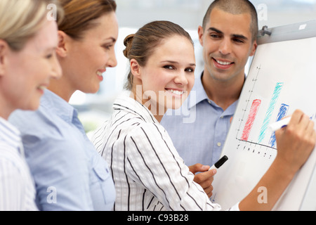 Business-Team zusammen arbeiten Stockfoto