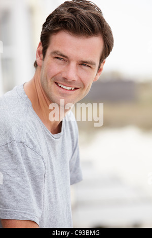 Portrait Mann im freien Stockfoto