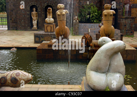 Keramik-Skulptur von Francisco Brennand in der Nähe von Recife Stockfoto