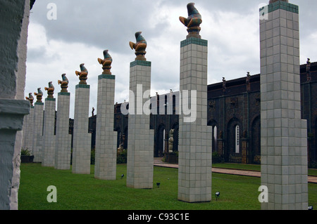 Keramik-Skulptur von Francisco Brennand in der Nähe von Recife Stockfoto