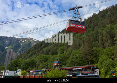 Mount Roberts Tramway in Juneau, Alaska. Stockfoto