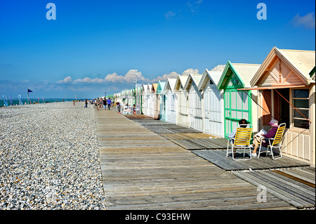 Cayeux Sur Mer, Picardie, Frankreich. Stockfoto