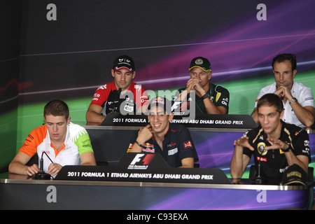 Formel 1 GP, Abu Dhabi Yas Marina Circuit 10.11.11, Medienanfragen Stockfoto