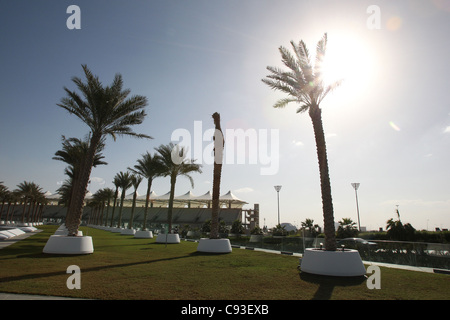 Formel 1 GP, Abu Dhabi Yas Marina Circuit 10.11.11, allgemeinen Überblick über die Strecke und Bereich Stockfoto