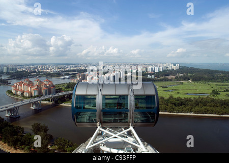 Singapore Flyer: Kapsel/pod Stockfoto