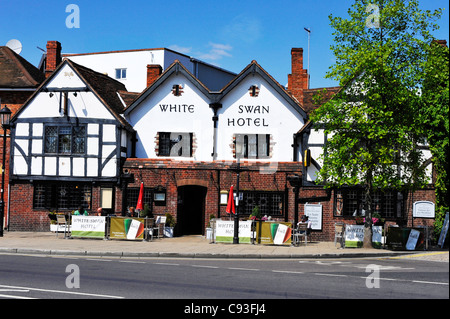 Das White Swan Hotel in Stratford-upon-Avon. Stockfoto