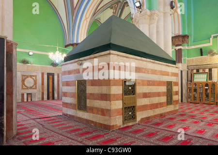 DIE MACHPELA, DER SCHREIN, DER DIE GRABSTÄTTE VON REBECCA, HEBRON, PALÄSTINA MARKIERT Stockfoto