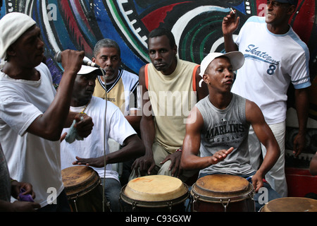 Wöchentliche Rumba-Festival am Callejon de Hamel in Havanna, Kuba. Stockfoto