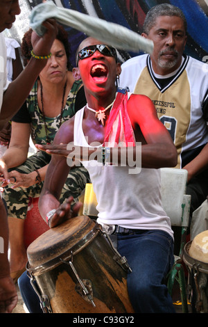 Wöchentliche Rumba-Festival am Callejon de Hamel in Havanna, Kuba. Stockfoto