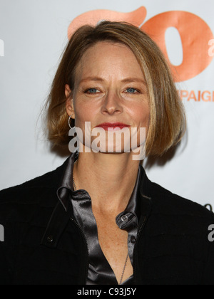 JODIE FOSTER 4. jährlichen gehen gehen GALA WEST HOLLYWOOD LOS ANGELES Kalifornien USA 10. November 2011 Stockfoto